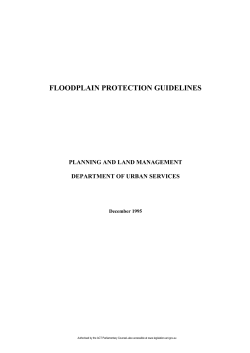 floodplain protection guidelines