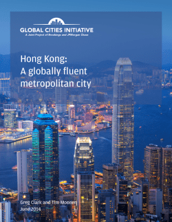 Hong Kong: A globally fluent metropolitan city