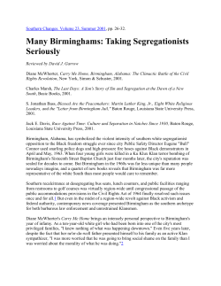 Many Birminghams: Taking Segregationists