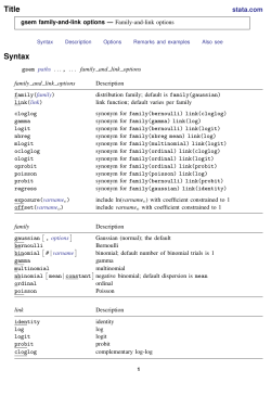 gsem family-and-link options