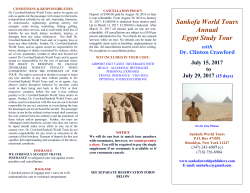 Egypt Brochure-2017 - sankofa world publishers