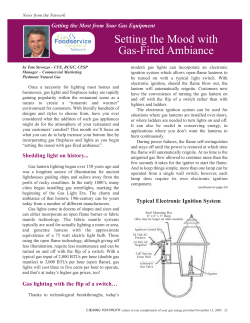 Setting the Mood with Gas-Fired Ambiance