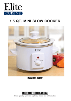 1.5 QT. MINI SLOW COOKER