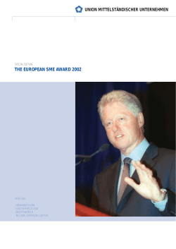 the european sme award 2002 - Bundesverband Deutscher