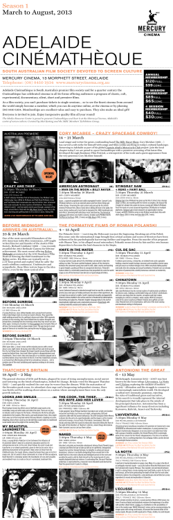 adelaide cin&eacute;math&egrave;que