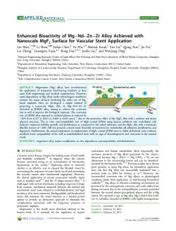 Enhanced Bioactivity of Mg&minus;Nd&minus;Zn&minus;Zr Alloy Achieved with