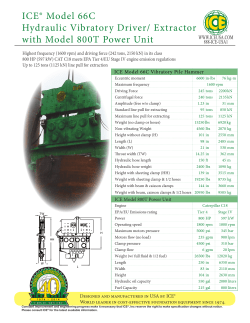 ICE&reg; Model 66C Hydraulic Vibratory Driver/ Extractor with Model