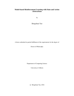 Model-based Reinforcement Learning with State and Action