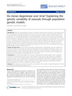 Do clones degenerate over time? Explaining the genetic variability