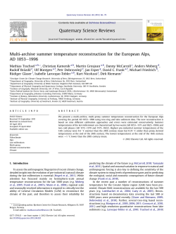 Multi-archive summer temperature reconstruction for the European