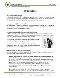 Emancipation - LawHelpMN.org