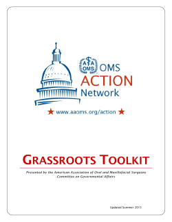 OMS Action Network Grassroots Toolkit
