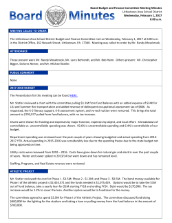 Minutes - Littlestown Area School District
