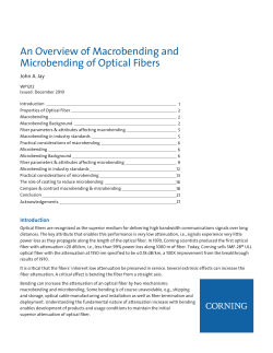 An Overview of Macrobending and Microbending of