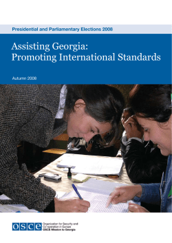Assisting Georgia: Promoting International Standards