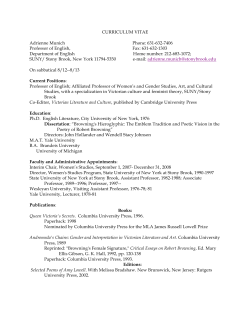 CURRICULUM VITAE Adrienne Munich Phone