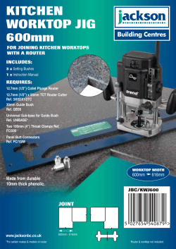 KITCHEN WORKTOP JIG 600mm