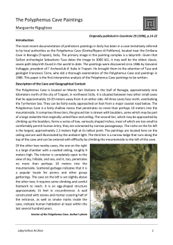 The Polyphemus Cave Paintings