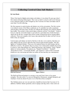 Collecting Carnival Glass Salt Shakers