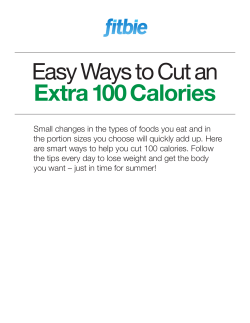 Easy Ways to Cut an Extra 100 Calories
