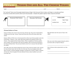 texans one and all: the chinese texans