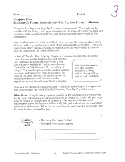 Stcrndcrds Focus: Exposition-setting the StorA in Motion