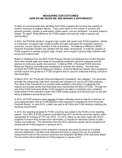 measuring our outcomes