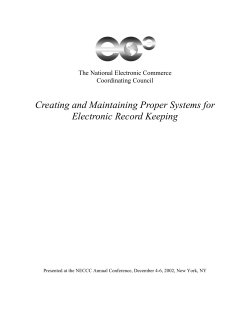 Creating and Maintaining Proper Systems for Electronic Record