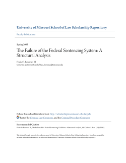 The Failure of the Federal Sentencing System