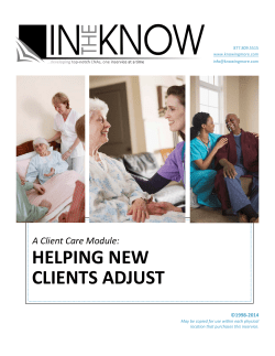 New Client Adjustment