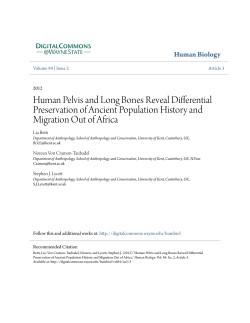 Human Pelvis and Long Bones Reveal Differential Preservation of