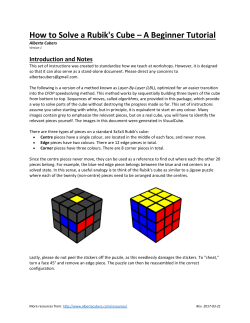 How to Solve a Rubik`s Cube &ndash; A Beginner Tutorial