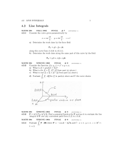 4.2 Line Integrals