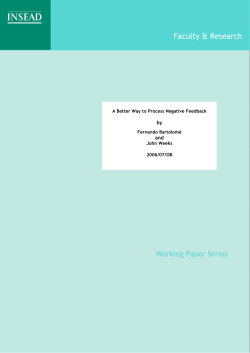 A Better Way to Process Negative Feedback