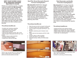 KEEP YOUR PAVERS CLEAN!