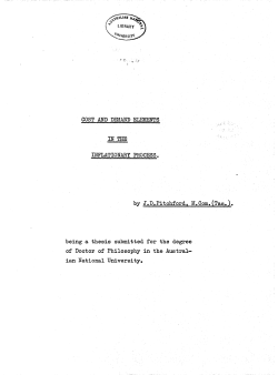 COST AND DEMAND ELEMENTS IN THE INFLATIONARY