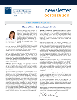 newsletter - SMPS Utah