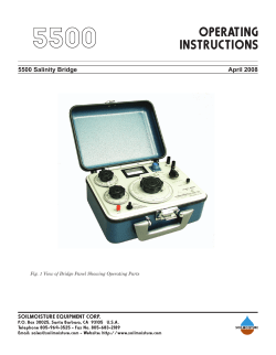 Product Instructions. - Soilmoisture Equipment Corp