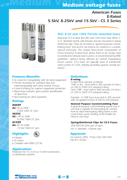 Medium voltage fuses