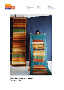 Cloth: From Seeds to Bloom Education Kit