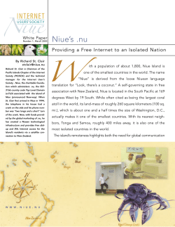 Niue`s .nu - WiFi Nation