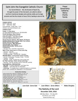 December 25, 2016 - St. John the Evangelist Catholic Church