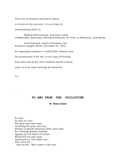 TO AND FROM THE GUILLOTINE