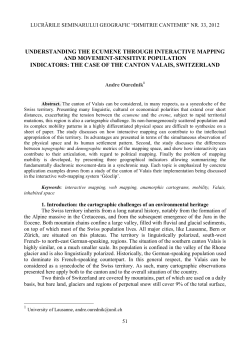 understanding the ecumene through interactive mapping and