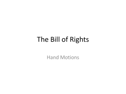 Bill of Rights Hand Motions