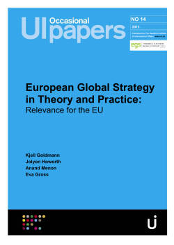 European Global Strategy in Theory and Practice: