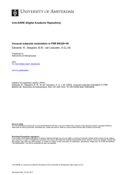 Unusual subpulse modulation in PSR B0320+39 - UvA-DARE