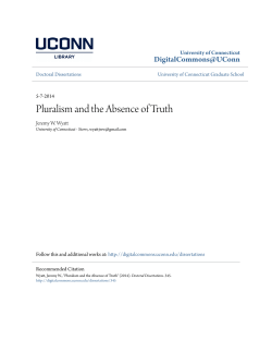 Pluralism and the Absence of Truth