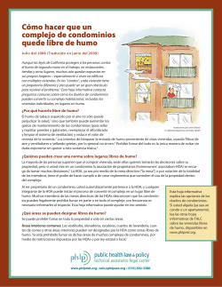 C&oacute;mo hacer que un complejo de condominios quede libre de humo