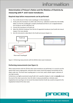 Determining Poissons ratio and Elastic modulus